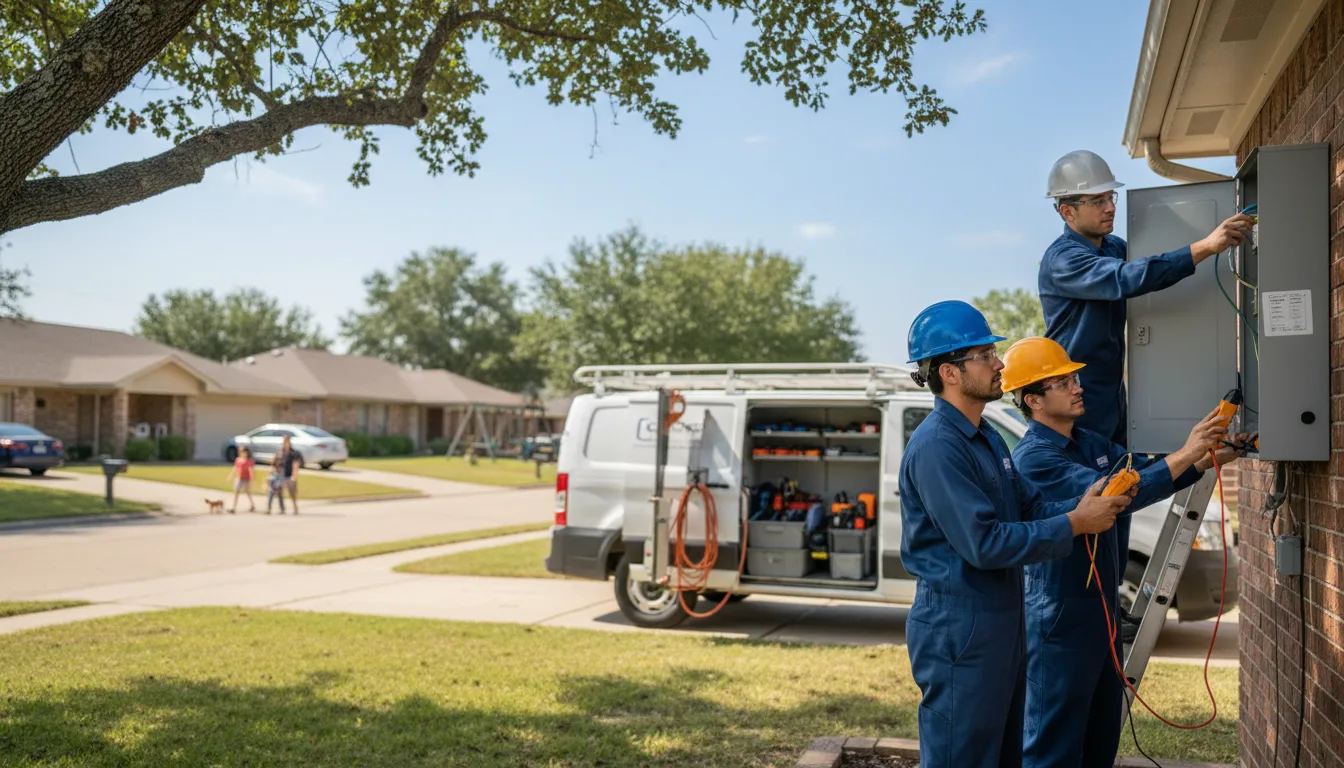 Certified electrician providing emergency electrical services in Wheeler, WI